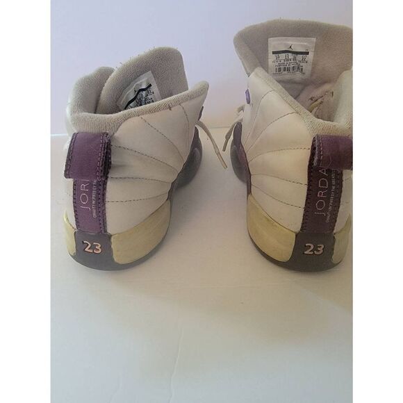 Nike Air Jordan Kid's White Retro 12 Desert Sand Lace-up Shoes Size 3Y - Picture 3 of 6